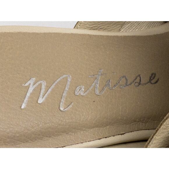 New Matisse Tai Open Toe Low Heel Mule Zip Sandals 8 Tan - Picture 8 of 9